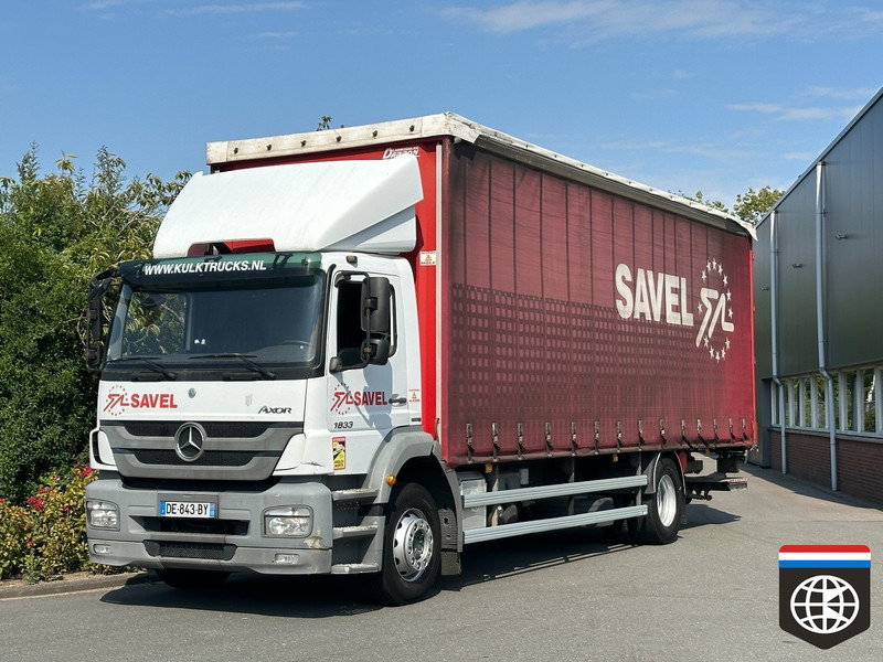 Mercedes-Benz AXOR 1833 TAIL LIFT - MANUAL GEARBOX - Tentinis sunkvežimis: foto 1 Mercedes-Benz AXOR 1833 TAIL LIFT - MANUAL GEARBOX - Tentinis sunkvežimis: foto 1