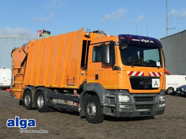 MAN 26.320 TGS BL 6x2, Faun, Vario Press, Zöller - Šiukšliavežis: foto 1 MAN 26.320 TGS BL 6x2, Faun, Vario Press, Zöller - Šiukšliavežis: foto 1