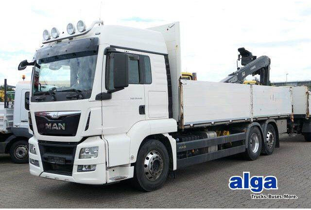 MAN 26.440 TGS LL 6x2, Kran Fassi F195AS.22, AHK, AC - Platforminis/ Bortinis sunkvežimis: foto 1 MAN 26.440 TGS LL 6x2, Kran Fassi F195AS.22, AHK, AC - Platforminis/ Bortinis sunkvežimis: foto 1