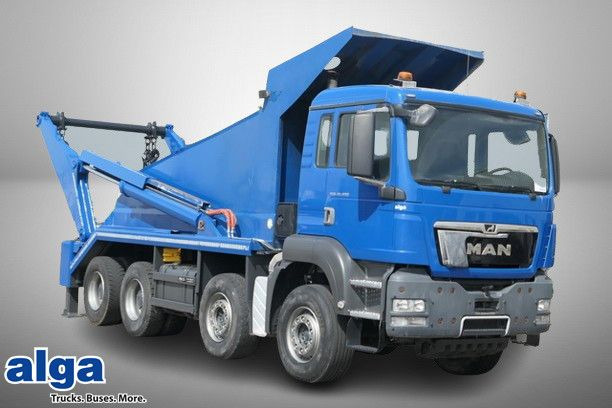 MAN 41.480 TGS 8x4, gr. Federpaket, 37tkm, 4-Achser - Nuožulnaus pakėlimo ant platformos sunkvežimis: foto 1 MAN 41.480 TGS 8x4, gr. Federpaket, 37tkm, 4-Achser - Nuožulnaus pakėlimo ant platformos sunkvežimis: foto 1