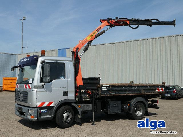 Mažas savivartis MAN 8.210 TGL BB 4x2, Meiller,Palfinger PKG 7001,AHK: foto 1