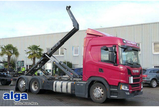 Scania G 450 6x2, Meiller RL 18.65, Retarder,Alu-Felgen - Hook-lift sunkvežimis: foto 1 Scania G 450 6x2, Meiller RL 18.65, Retarder,Alu-Felgen - Hook-lift sunkvežimis: foto 1