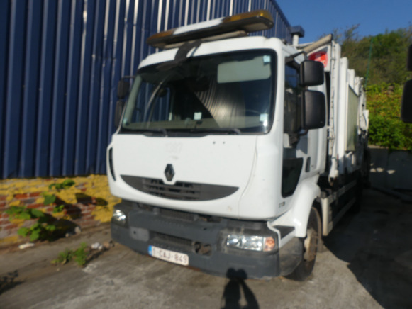REF:1387 - Camion poubelle Renault Midlum 270DXI (2011-189.728 km) - Šiukšliavežis: foto 1 REF:1387 - Camion poubelle Renault Midlum 270DXI (2011-189.728 km) - Šiukšliavežis: foto 1