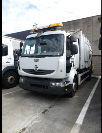 REF:1388 - Camion poubelle Renault Midlum 270DXI (2011-185.032 km) - Šiukšliavežis: foto 2 REF:1388 - Camion poubelle Renault Midlum 270DXI (2011-185.032 km) - Šiukšliavežis: foto 2