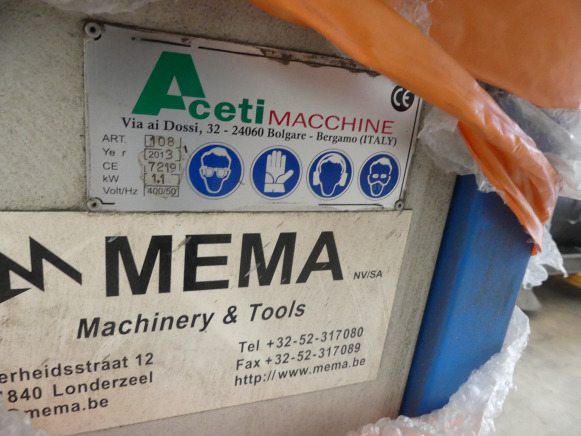 Touret à meuler double tête Aceti Machinne 108 - Metalo apdirbimo staklės: foto 2 Touret à meuler double tête Aceti Machinne 108 - Metalo apdirbimo staklės: foto 2