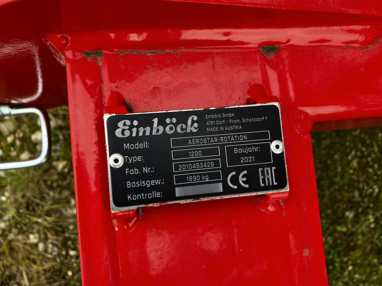 Einböck Aerostar 1200 Classic - Žemės dirbimo technika: foto 5 Einböck Aerostar 1200 Classic - Žemės dirbimo technika: foto 5