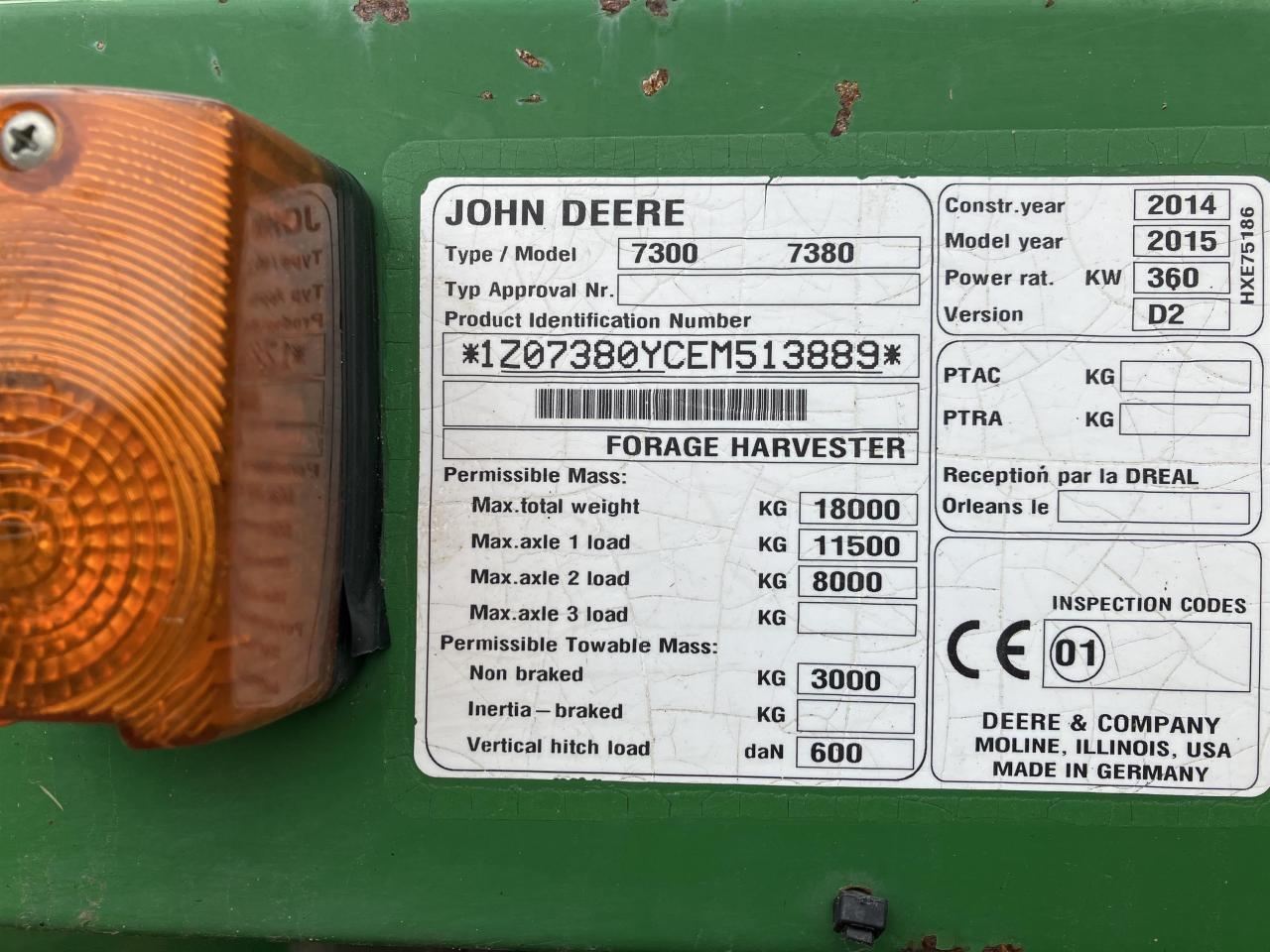 John Deere 7380 - Pašarų kombainas: foto 4 John Deere 7380 - Pašarų kombainas: foto 4