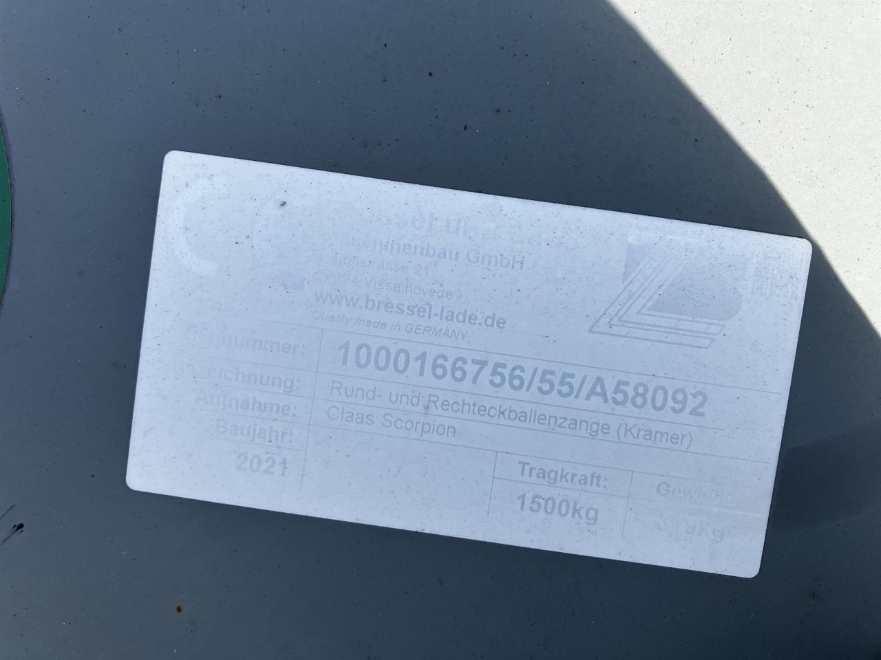 Kramer Ballenzange - Traktorius - frontalinis krautuvas: foto 4 Kramer Ballenzange - Traktorius - frontalinis krautuvas: foto 4