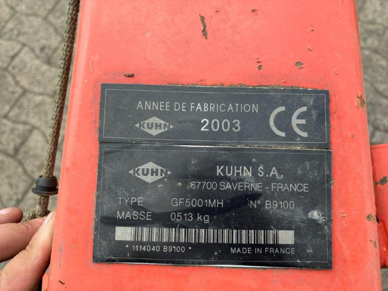 Šieno grėblys/ Vartytuvas Kuhn GF 5001 MH: foto 10
