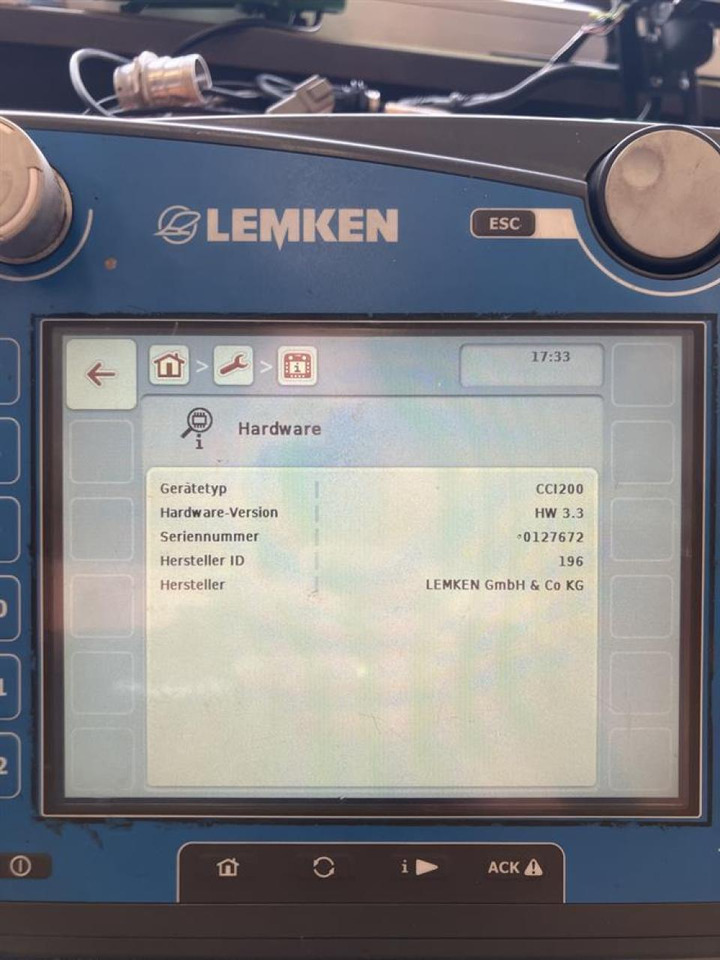 Lemken CCI200 - Navigacijos sistema - Žemės ūkio technika: foto 4 Lemken CCI200 - Navigacijos sistema - Žemės ūkio technika: foto 4