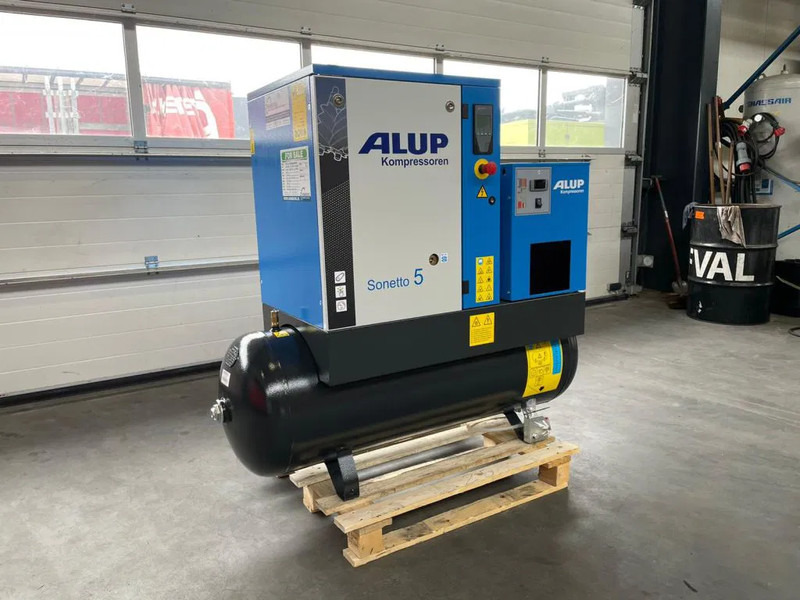 Alup Sonetto 5 + 200 Elektrische Schroefcompressor 4 kW 470 L / min 10 Bar met droger en ketel - Oro kompresorius: foto 2 Alup Sonetto 5 + 200 Elektrische Schroefcompressor 4 kW 470 L / min 10 Bar met droger en ketel - Oro kompresorius: foto 2