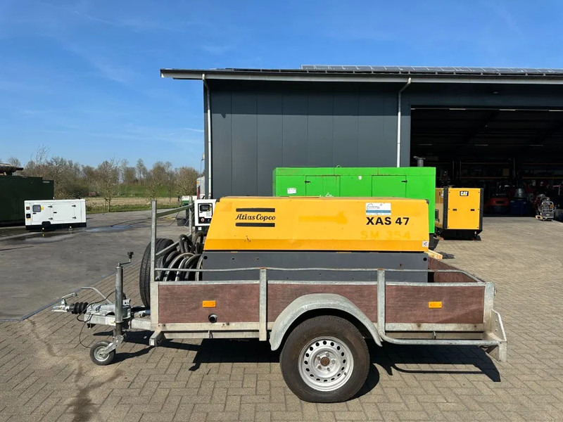 Atlas-Copco XAS 47 DD Deutz 2.6 m3 / min 7 Bar 21 kW Mobiele Diesel Compressor op aanhanger - Oro kompresorius: foto 1 Atlas-Copco XAS 47 DD Deutz 2.6 m3 / min 7 Bar 21 kW Mobiele Diesel Compressor op aanhanger - Oro kompresorius: foto 1