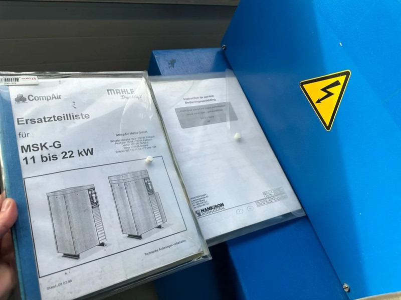 Oro kompresorius Compair MSK-G22 Elektrische Schroefcompressor 22 kW 3000 L / min 10 Bar: foto 11