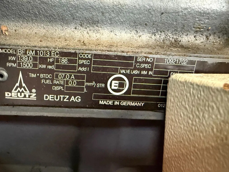 Deutz BF6M 1013 EC 139 kW 186 PK Diesel Motor Engine - Variklis - Krovimo technika: foto 3 Deutz BF6M 1013 EC 139 kW 186 PK Diesel Motor Engine - Variklis - Krovimo technika: foto 3