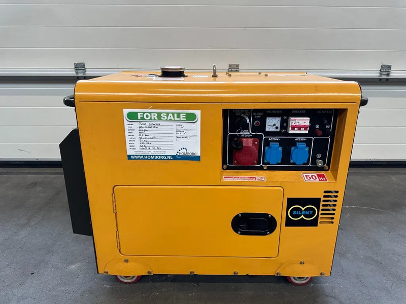 Diesel Diesel Generator UK-9500 5.5 kW 230 en 400 Volt Silent Diesel generator New ! - Elektrinis generatorius: foto 1 Diesel Diesel Generator UK-9500 5.5 kW 230 en 400 Volt Silent Diesel generator New ! - Elektrinis generatorius: foto 1