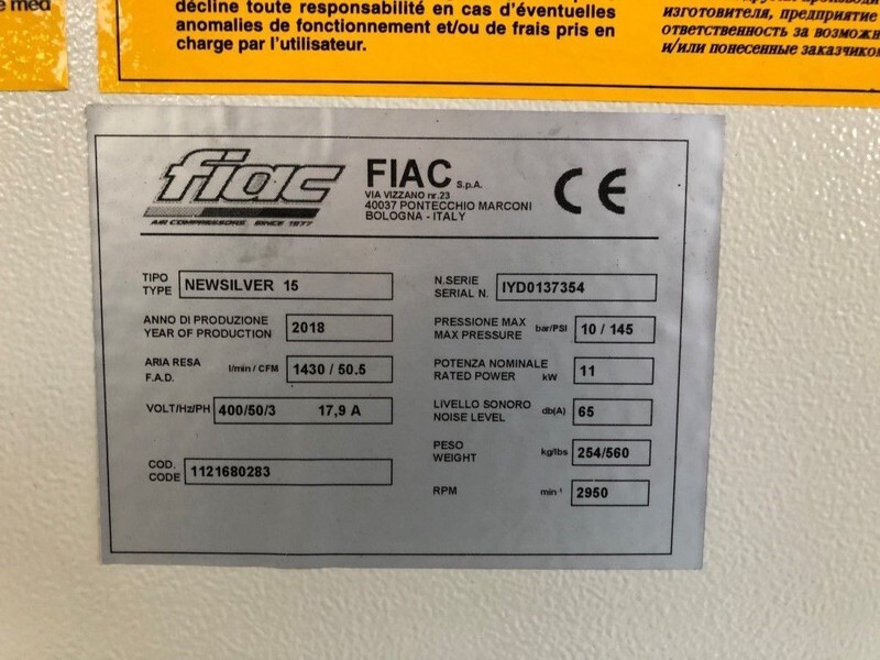 Fiac New Silver 15 / 500 Silent 11 kW 1430 L / min Elektrische Schroefcompressor met ketel - Oro kompresorius: foto 5 Fiac New Silver 15 / 500 Silent 11 kW 1430 L / min Elektrische Schroefcompressor met ketel - Oro kompresorius: foto 5