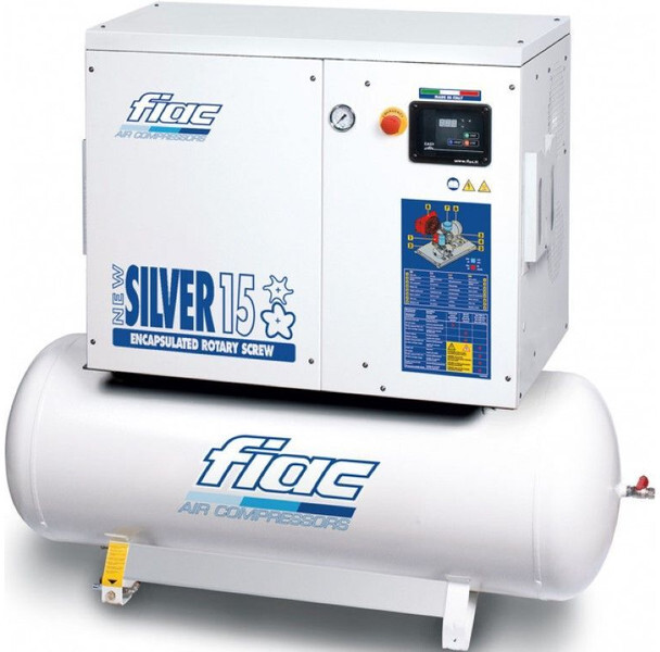 Fiac New Silver 15 / 500 Silent 11 kW 1430 L / min Elektrische Schroefcompressor met ketel - Oro kompresorius: foto 1 Fiac New Silver 15 / 500 Silent 11 kW 1430 L / min Elektrische Schroefcompressor met ketel - Oro kompresorius: foto 1
