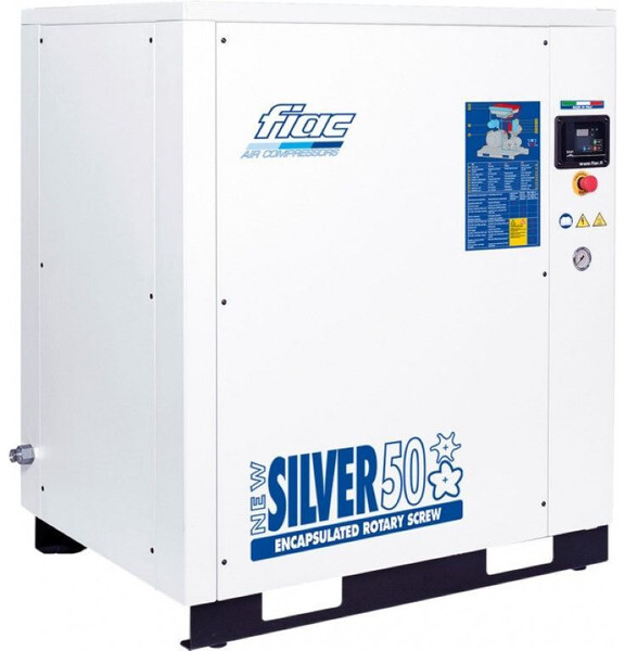 Fiac New Silver 50 Silent 37 kW 5000 L / min 10 Bar Elektrische Schroefcompressor - Oro kompresorius: foto 1 Fiac New Silver 50 Silent 37 kW 5000 L / min 10 Bar Elektrische Schroefcompressor - Oro kompresorius: foto 1