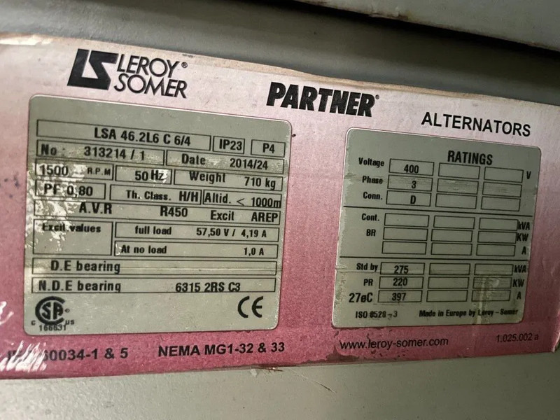 Elektrinis generatorius GESAN DVR 250 Volvo Penta - Leroy Somer 250 kVA silent generatorset: foto 18 Elektrinis generatorius GESAN DVR 250 Volvo Penta - Leroy Somer 250 kVA silent generatorset: foto 18