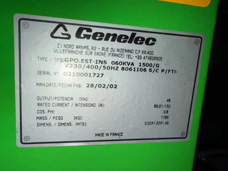 Iveco Genelec Mecc Alte Spa 60 kVA Silent Noodstroom generatorset met ATS Auto Netovername - Elektrinis generatorius: foto 3 Iveco Genelec Mecc Alte Spa 60 kVA Silent Noodstroom generatorset met ATS Auto Netovername - Elektrinis generatorius: foto 3