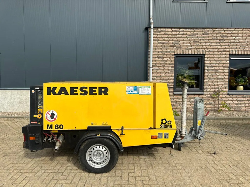 Kaeser M80 Kubota 8.1 m3 / min 7 Bar 55 kW Mobiele Silent Diesel Compressor - Oro kompresorius: foto 1 Kaeser M80 Kubota 8.1 m3 / min 7 Bar 55 kW Mobiele Silent Diesel Compressor - Oro kompresorius: foto 1