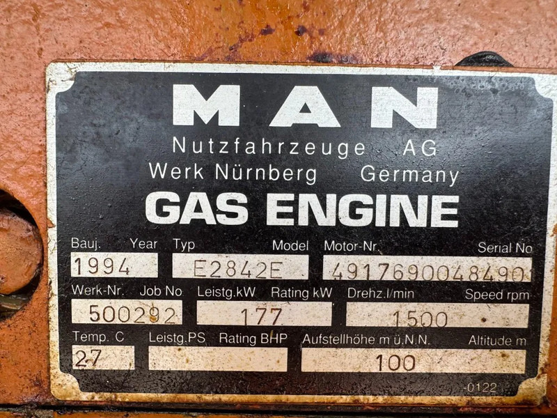 MAN E2842E Stamford 295 kVA gas WKK generatorset good condition ! - Elektrinis generatorius: foto 3 MAN E2842E Stamford 295 kVA gas WKK generatorset good condition ! - Elektrinis generatorius: foto 3