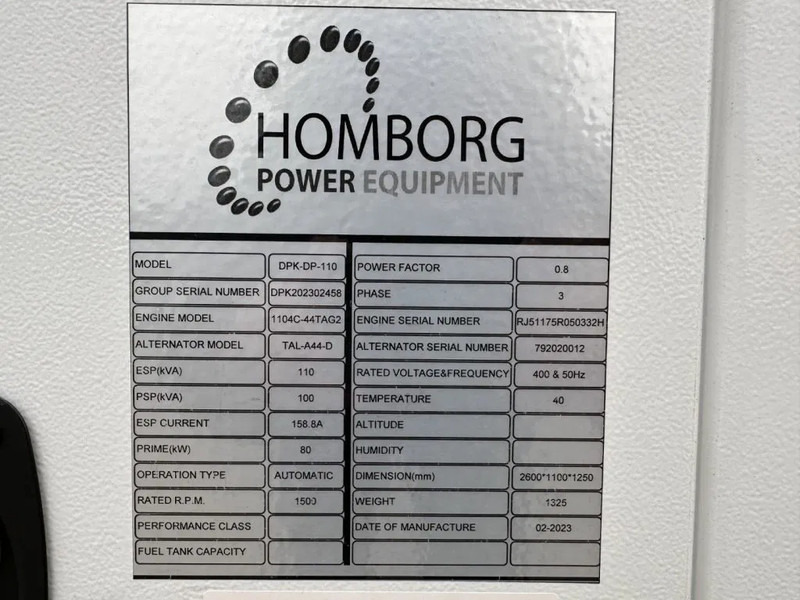 Perkins 1104C-44TAG2 Leroy Somer 110 kVA Silent generatorset LOADSHARING / SYNCHRONISING TO GRID - Elektrinis generatorius: foto 5 Perkins 1104C-44TAG2 Leroy Somer 110 kVA Silent generatorset LOADSHARING / SYNCHRONISING TO GRID - Elektrinis generatorius: foto 5