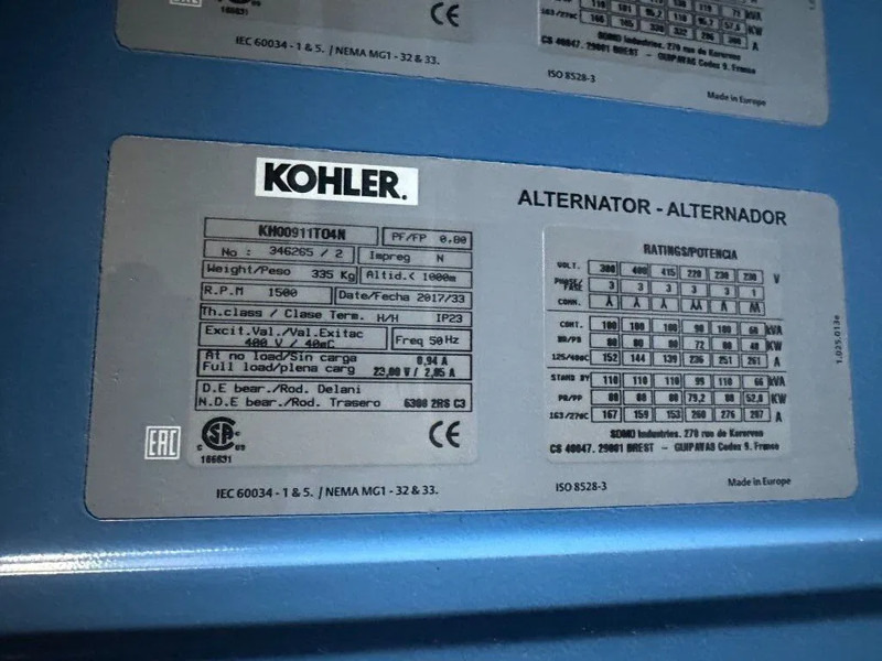 Elektrinis generatorius SDMO J110K John Deere 110 kVa silent noodstroom generatorset as New ! 40 hours !: foto 16