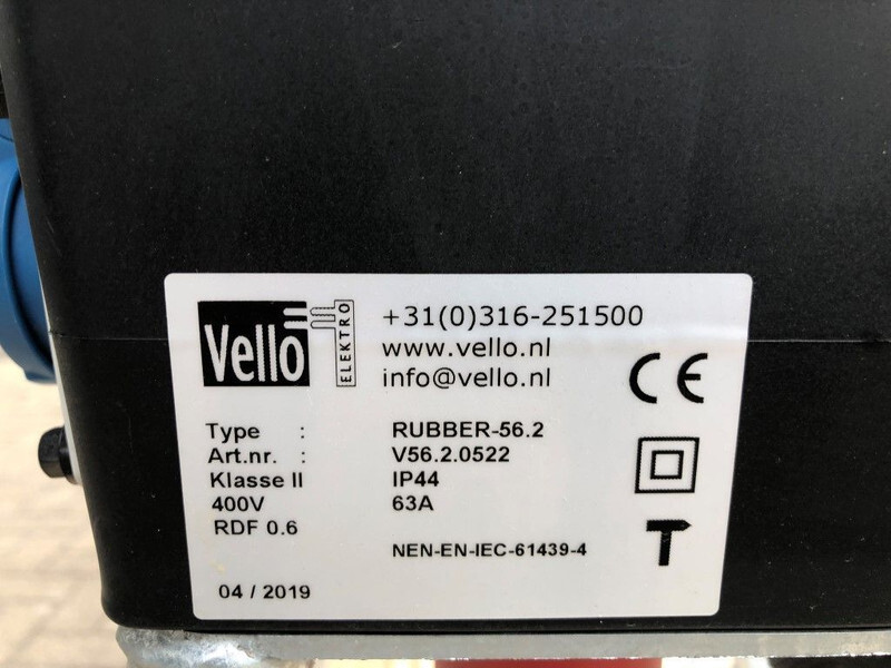 Vello Rubber-56.2 Stroomverdeelkast Zwerfkast Paddestoel 63 Ampère Nieuw ! - Elektrinis generatorius: foto 3 Vello Rubber-56.2 Stroomverdeelkast Zwerfkast Paddestoel 63 Ampère Nieuw ! - Elektrinis generatorius: foto 3
