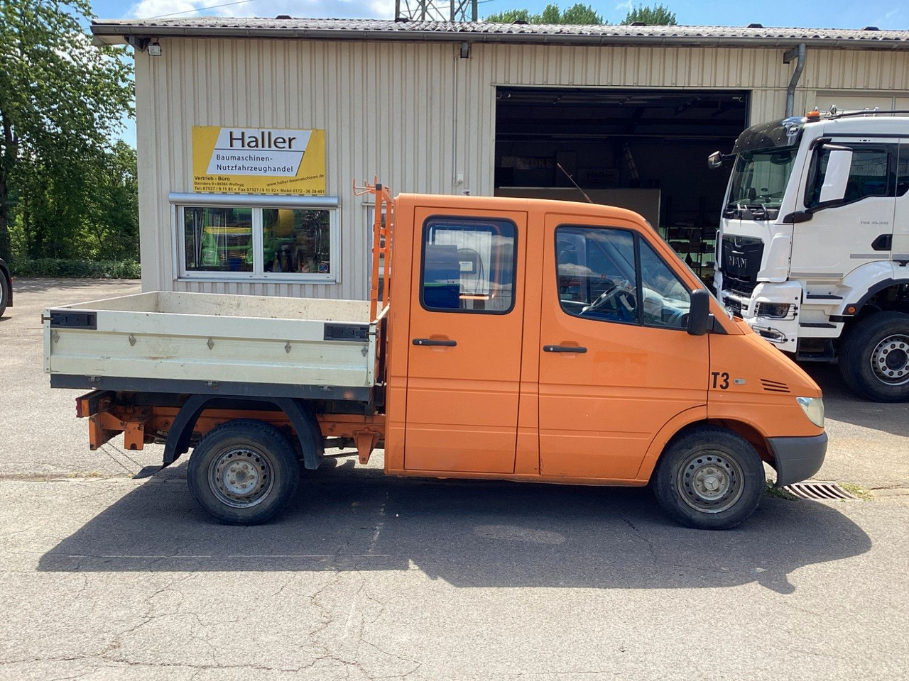 Mercedes-Benz Sprinter Pritsche Doka 211 CDI - Bortinis automobilis, Komercinis automobilis su dviguba kabina: foto 3 Mercedes-Benz Sprinter Pritsche Doka 211 CDI - Bortinis automobilis, Komercinis automobilis su dviguba kabina: foto 3