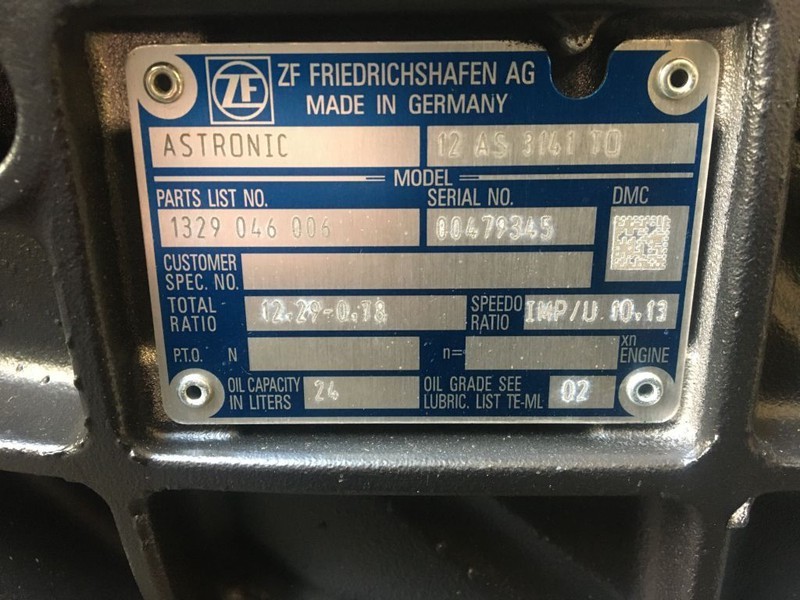 DAF Versnellingsbak ZF 12 AS 3141 TO 12,29 - 0,78 INTARDER - Pavarų dėžė - Sunkvežimis: foto 3 DAF Versnellingsbak ZF 12 AS 3141 TO 12,29 - 0,78 INTARDER - Pavarų dėžė - Sunkvežimis: foto 3