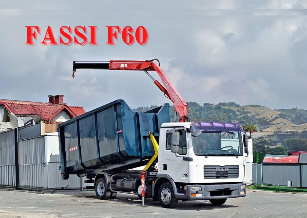 MAN TGL 7.150 Abrollkipper + Kran !! - Sunkvežimis su kranu, Hook-lift sunkvežimis: foto 1 MAN TGL 7.150 Abrollkipper + Kran !! - Sunkvežimis su kranu, Hook-lift sunkvežimis: foto 1