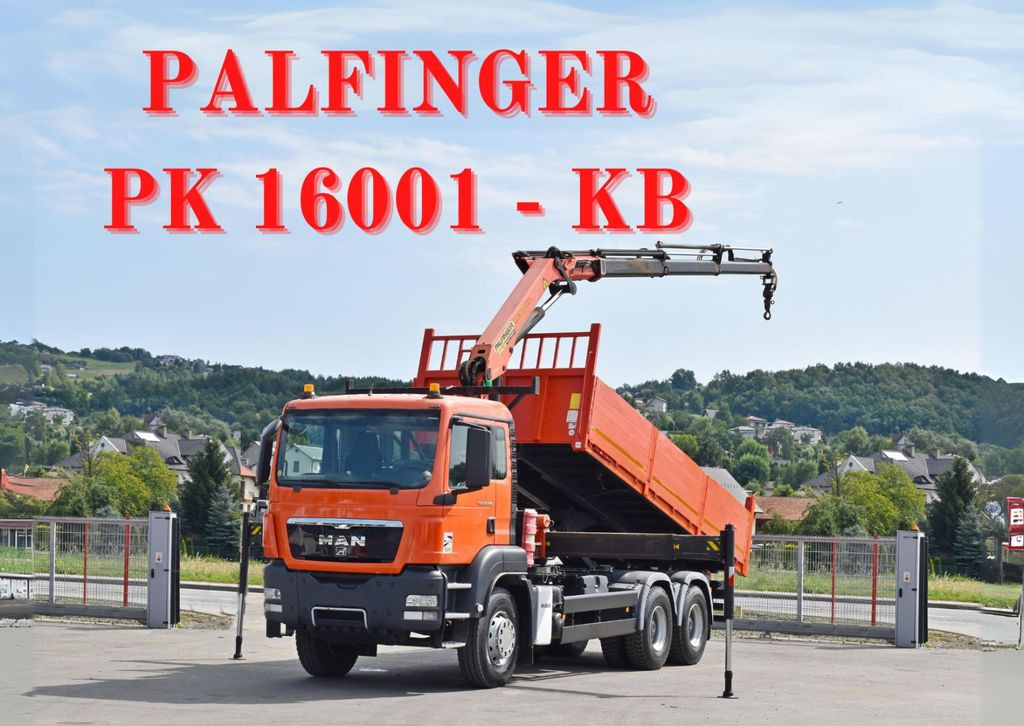 MAN TGS 26.360 Kipper 6,10m* PK 16001 - KB/FUNK* 6x4 - Sunkvežimis su kranu, Savivartis sunkvežimis: foto 1 MAN TGS 26.360 Kipper 6,10m* PK 16001 - KB/FUNK* 6x4 - Sunkvežimis su kranu, Savivartis sunkvežimis: foto 1