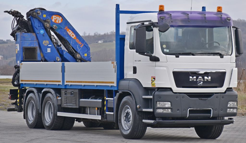 MAN TGS 26.360*PRITSCHE 6,60m * PM 30 SP / FUNK *6x4 MAN TGS 26.360*PRITSCHE 6,60m * PM 30 SP / FUNK *6x4 - Sunkvežimis su kranu: foto 3 MAN TGS 26.360*PRITSCHE 6,60m * PM 30 SP / FUNK *6x4 MAN TGS 26.360*PRITSCHE 6,60m * PM 30 SP / FUNK *6x4 - Sunkvežimis su kranu: foto 3