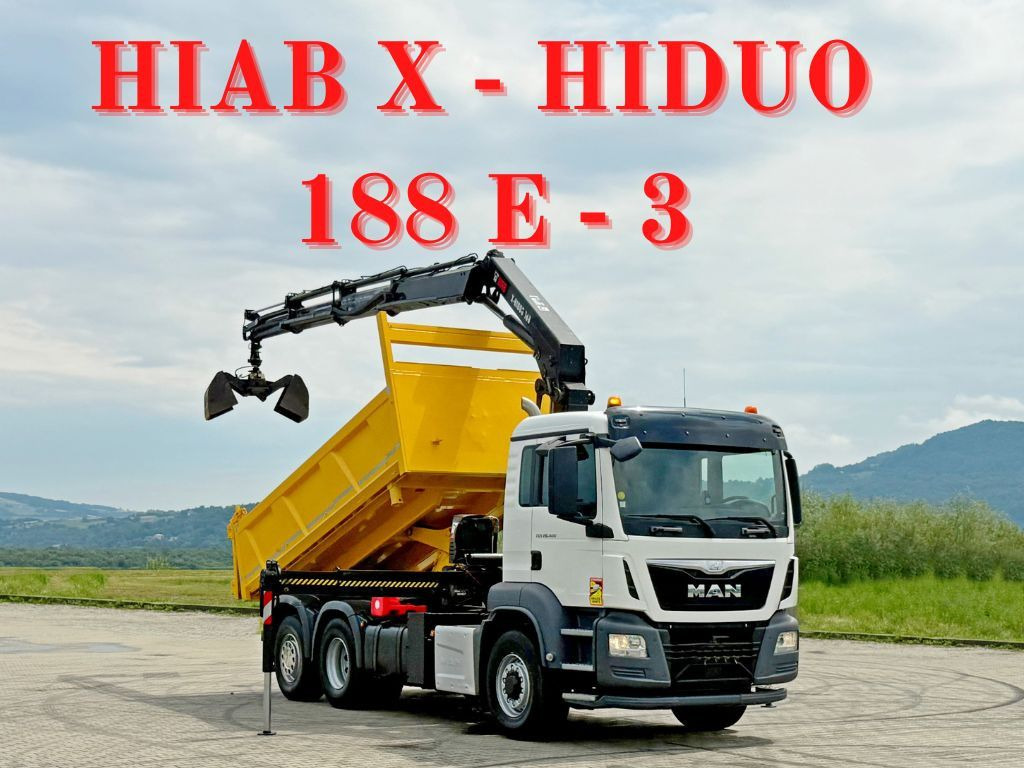 MAN TGS 26.400 * HIAB X-HIDUO 188 E-3 + FUNK * 6x4 - Sunkvežimis su kranu: foto 1 MAN TGS 26.400 * HIAB X-HIDUO 188 E-3 + FUNK * 6x4 - Sunkvežimis su kranu: foto 1
