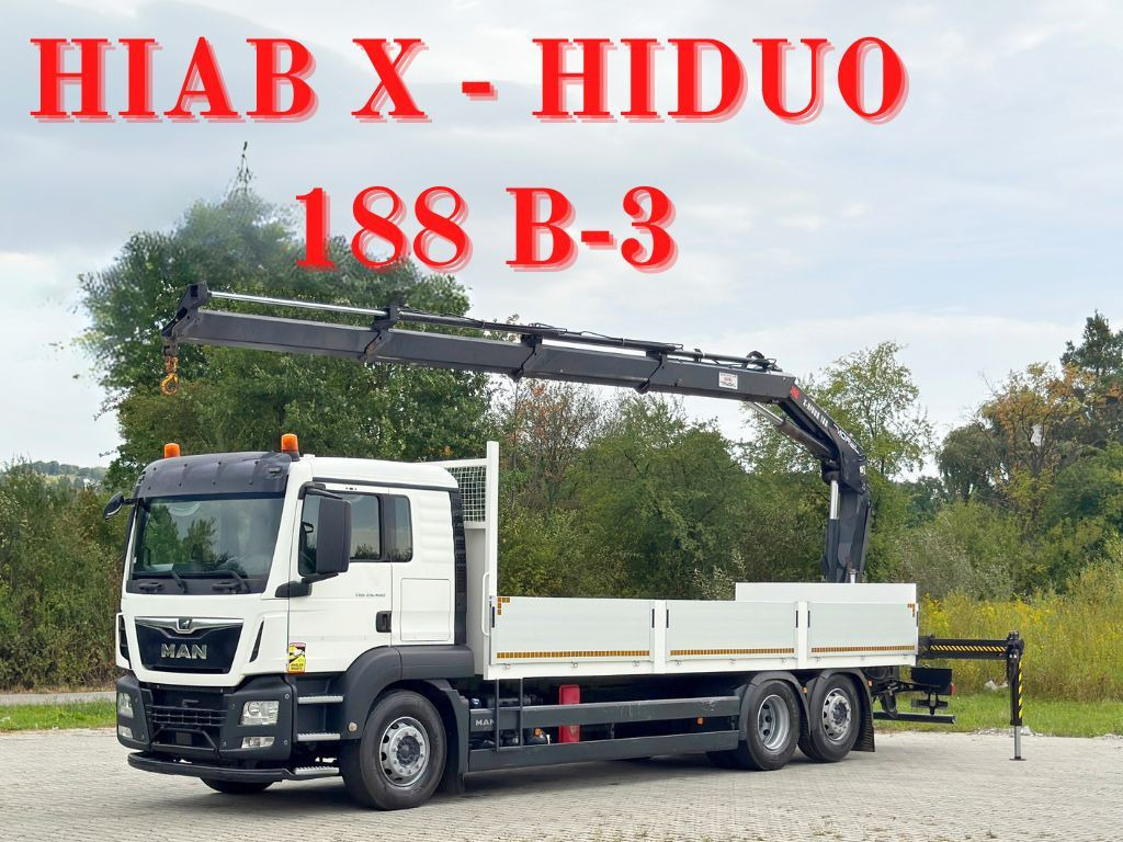 MAN TGS 26.460 * HIAB X - HIDUO 188 B-3 + FUNK* TOP - Sunkvežimis su kranu: foto 1 MAN TGS 26.460 * HIAB X - HIDUO 188 B-3 + FUNK* TOP - Sunkvežimis su kranu: foto 1
