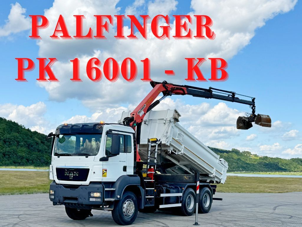 MAN TGS 33.360 * PK 16001 - KB + FUNK * 6x4 - Sunkvežimis su kranu: foto 1 MAN TGS 33.360 * PK 16001 - KB + FUNK * 6x4 - Sunkvežimis su kranu: foto 1