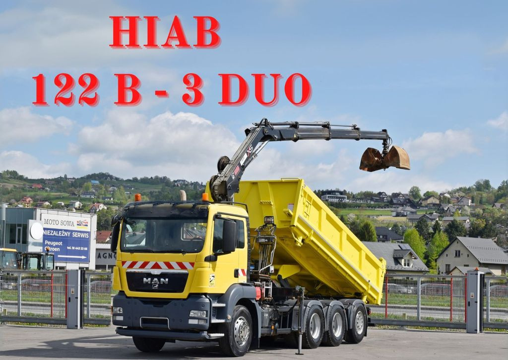 MAN TGS 35.440 * HIAB 122 B-3 DUO / 8x4 - Savivartis sunkvežimis, Sunkvežimis su kranu: foto 1 MAN TGS 35.440 * HIAB 122 B-3 DUO / 8x4 - Savivartis sunkvežimis, Sunkvežimis su kranu: foto 1