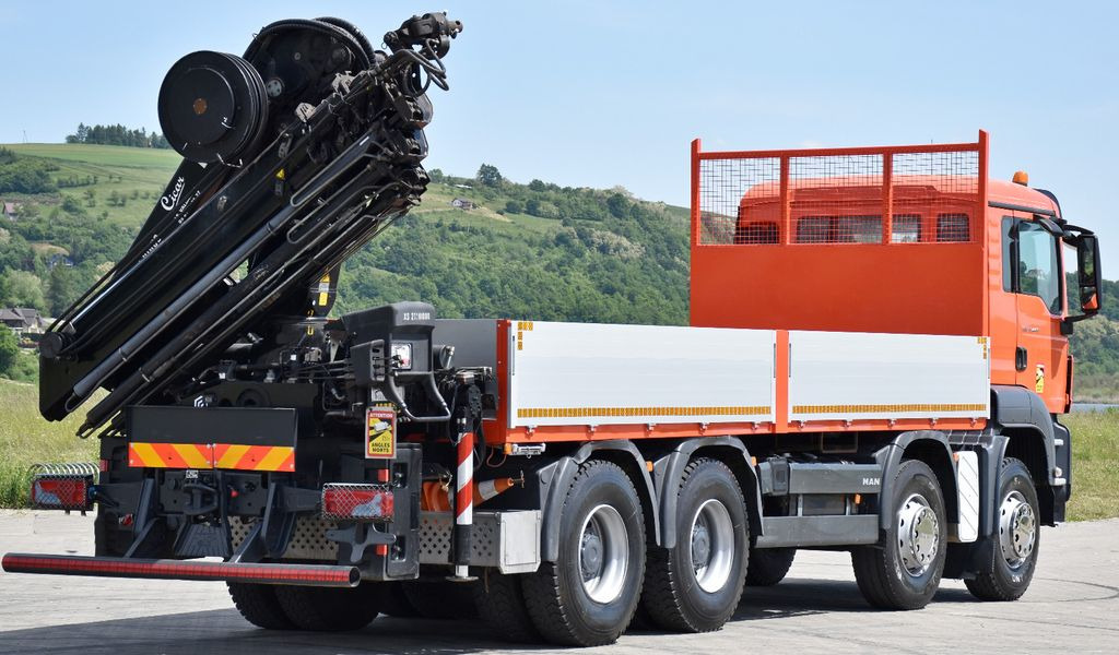 Sunkvežimis su kranu, Platforminis/ Bortinis sunkvežimis MAN TGS 35.440 * HIAB 211 E-6 HIDUO +FUNK / 8x4: foto 6