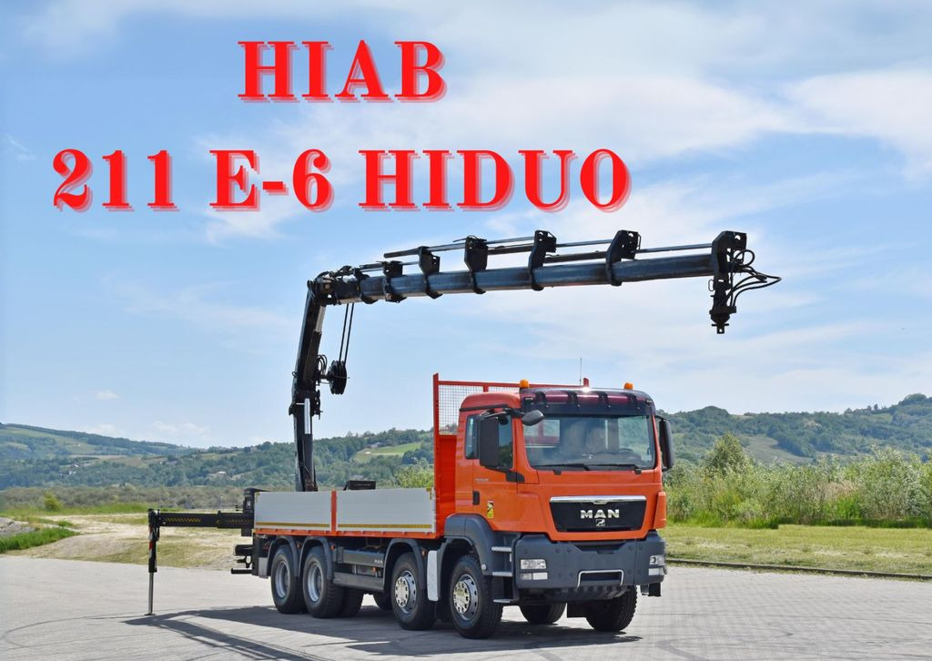 MAN TGS 35.440 * HIAB 211 E-6 HIDUO +FUNK / 8x4 MAN TGS 35.440 * HIAB 211 E-6 HIDUO +FUNK / 8x4 - Sunkvežimis su kranu, Platforminis/ Bortinis sunkvežimis: foto 1 MAN TGS 35.440 * HIAB 211 E-6 HIDUO +FUNK / 8x4 MAN TGS 35.440 * HIAB 211 E-6 HIDUO +FUNK / 8x4 - Sunkvežimis su kranu, Platforminis/ Bortinis sunkvežimis: foto 1