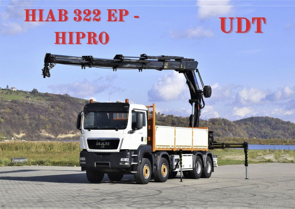 MAN TGS 35.440 * HIAB 322 EP-5HIPRO+FUNK / 8x4! MAN TGS 35.440 * HIAB 322 EP-5HIPRO+FUNK / 8x4! - Sunkvežimis su kranu, Platforminis/ Bortinis sunkvežimis: foto 1 MAN TGS 35.440 * HIAB 322 EP-5HIPRO+FUNK / 8x4! MAN TGS 35.440 * HIAB 322 EP-5HIPRO+FUNK / 8x4! - Sunkvežimis su kranu, Platforminis/ Bortinis sunkvežimis: foto 1
