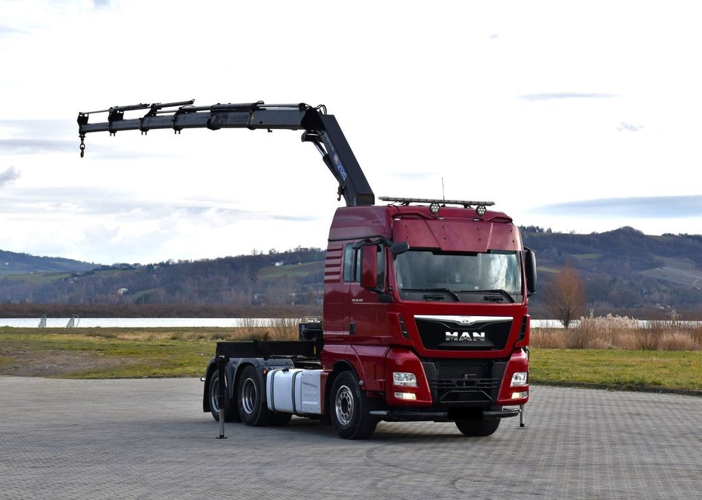 MAN TGX 28.480 Sattelzugmaschine + HMF 2120 K5/FUNK - Sunkvežimis su kranu: foto 2 MAN TGX 28.480 Sattelzugmaschine + HMF 2120 K5/FUNK - Sunkvežimis su kranu: foto 2