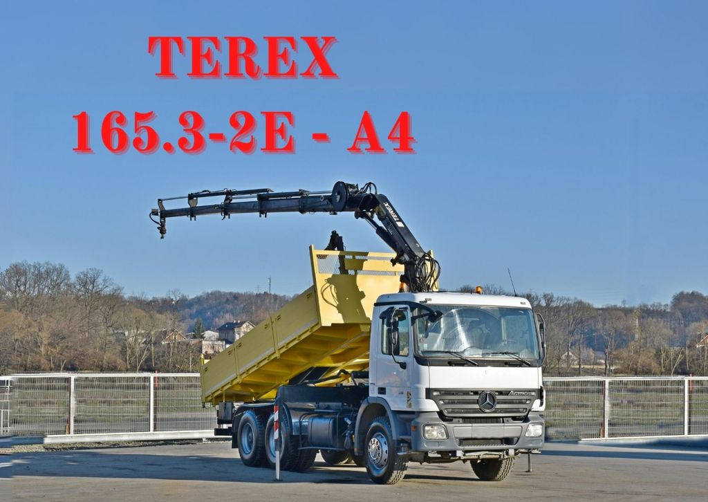 Mercedes-Benz ACTROS 2636 * TEREX 165.2E - A4 + FUNK/6x4 - Sunkvežimis su kranu, Savivartis sunkvežimis: foto 1 Mercedes-Benz ACTROS 2636 * TEREX 165.2E - A4 + FUNK/6x4 - Sunkvežimis su kranu, Savivartis sunkvežimis: foto 1