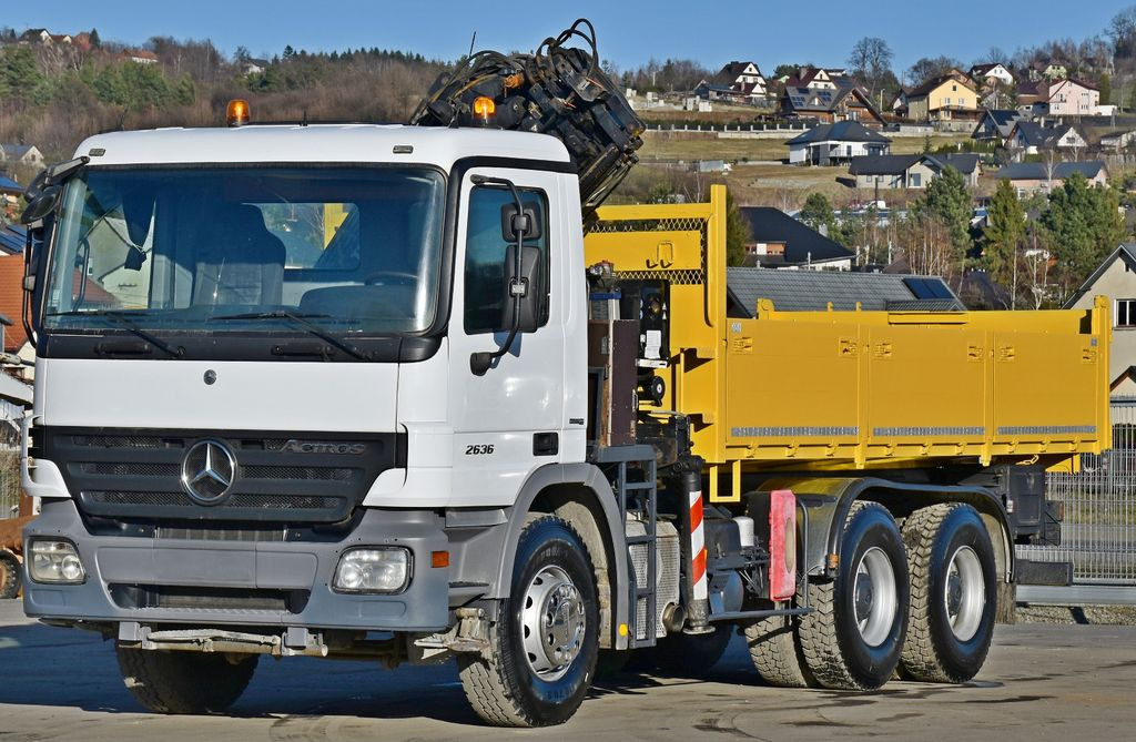Mercedes-Benz ACTROS 2636 * TEREX 165.2E - A4 + FUNK/6x4 - Sunkvežimis su kranu, Savivartis sunkvežimis: foto 4 Mercedes-Benz ACTROS 2636 * TEREX 165.2E - A4 + FUNK/6x4 - Sunkvežimis su kranu, Savivartis sunkvežimis: foto 4