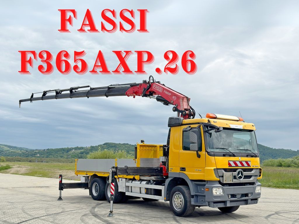 Mercedes-Benz ACTROS 2646 * FASSI F365AXP.26 + FUNK * 6x4 - Sunkvežimis su kranu: foto 1 Mercedes-Benz ACTROS 2646 * FASSI F365AXP.26 + FUNK * 6x4 - Sunkvežimis su kranu: foto 1