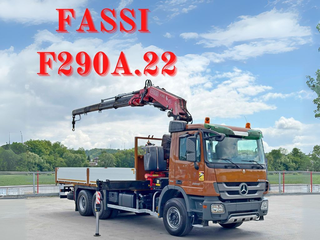 Mercedes-Benz ACTROS 3336 * FASSI F290A.22 + FUNK / 6x4 * TOP - Sunkvežimis su kranu: foto 1 Mercedes-Benz ACTROS 3336 * FASSI F290A.22 + FUNK / 6x4 * TOP - Sunkvežimis su kranu: foto 1