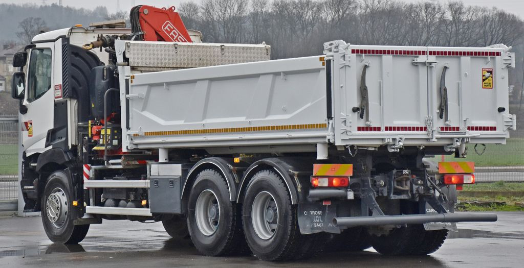 Sunkvežimis su kranu, Savivartis sunkvežimis Renault C380 *KIPPER 5,10 m* FASSI F175A.0.22+FUNK /6x4: foto 8