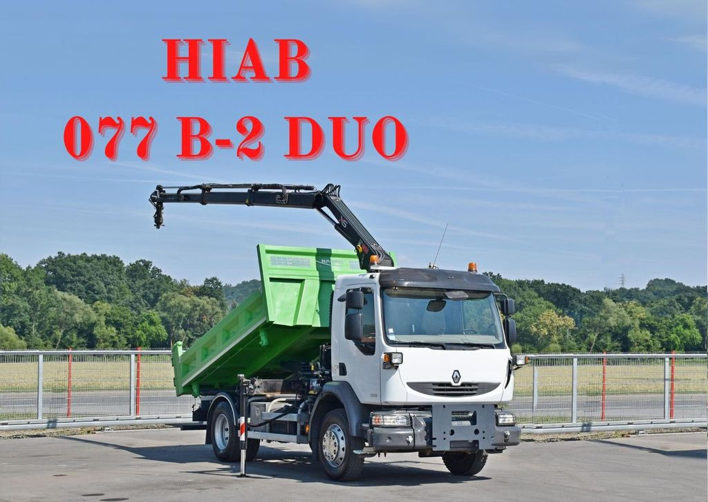 Renault MIDLUM 220 DXI *KIPPER 3,80m *HIAB 077 B-2 DUO Renault MIDLUM 220 DXI *KIPPER 3,80m *HIAB 077 B-2 DUO - Sunkvežimis su kranu, Savivartis sunkvežimis: foto 1 Renault MIDLUM 220 DXI *KIPPER 3,80m *HIAB 077 B-2 DUO Renault MIDLUM 220 DXI *KIPPER 3,80m *HIAB 077 B-2 DUO - Sunkvežimis su kranu, Savivartis sunkvežimis: foto 1
