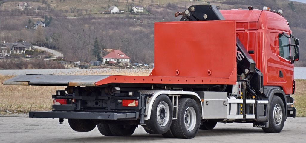 Sunkvežimis su kranu, Hook-lift sunkvežimis Scania G 400 * Abschleppwagen 6,40m* KRAN + FUNK * TOP: foto 6