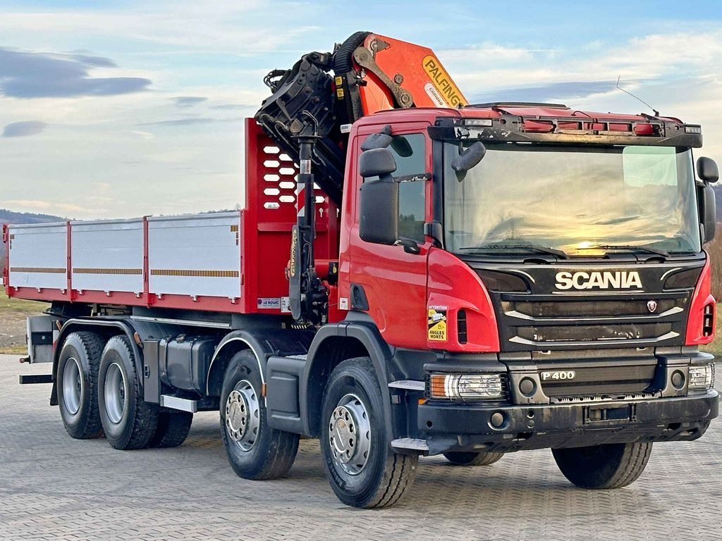 Scania P 400 Kipper 6,80 m * PK 33002-EH D + FUNK * 8x4 - Sunkvežimis su kranu, Savivartis sunkvežimis: foto 4 Scania P 400 Kipper 6,80 m * PK 33002-EH D + FUNK * 8x4 - Sunkvežimis su kranu, Savivartis sunkvežimis: foto 4